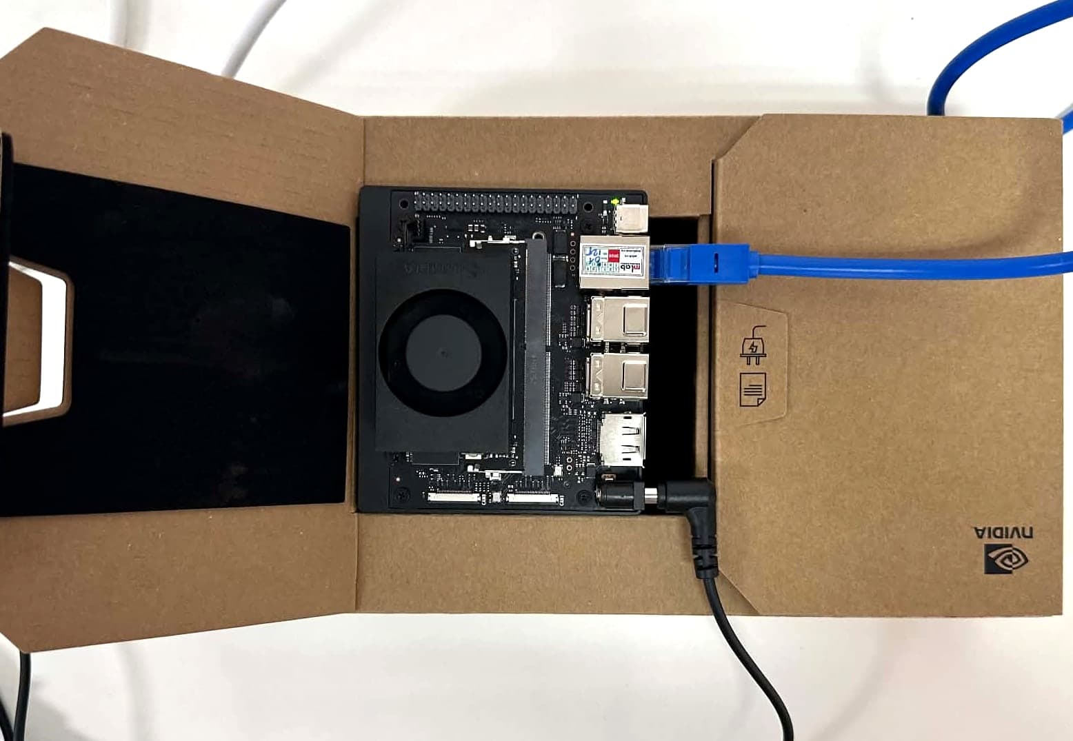 NVIDIA Jetson Orin Nano Super AI Box being installed on site